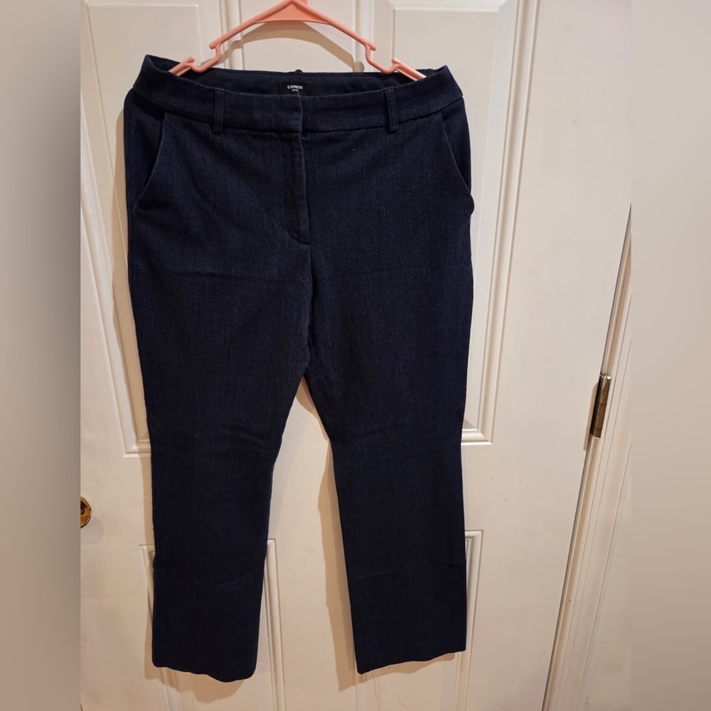 Express Navy Straight Leg Women's Pants